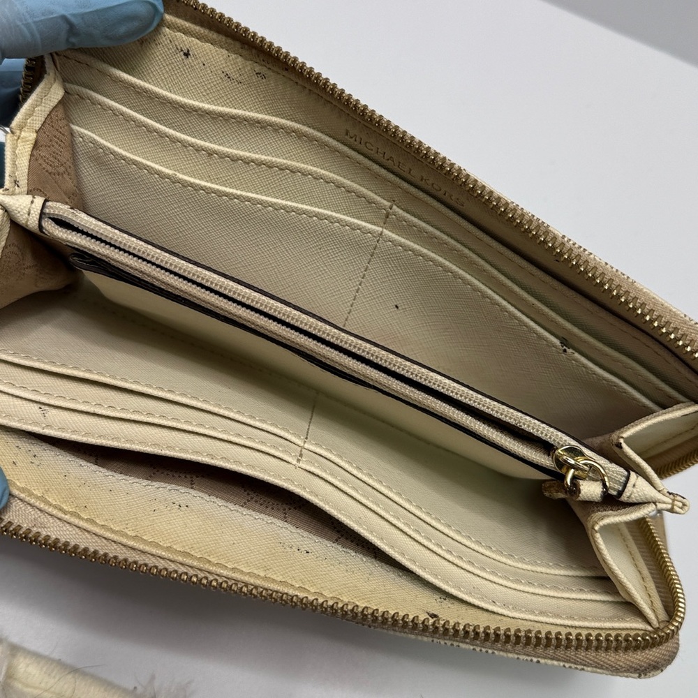 Michael Kors Tan Logo Wristlet - Picture 4 of 4